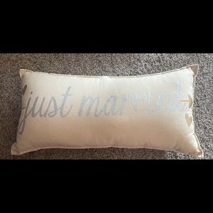 Just Married pillow